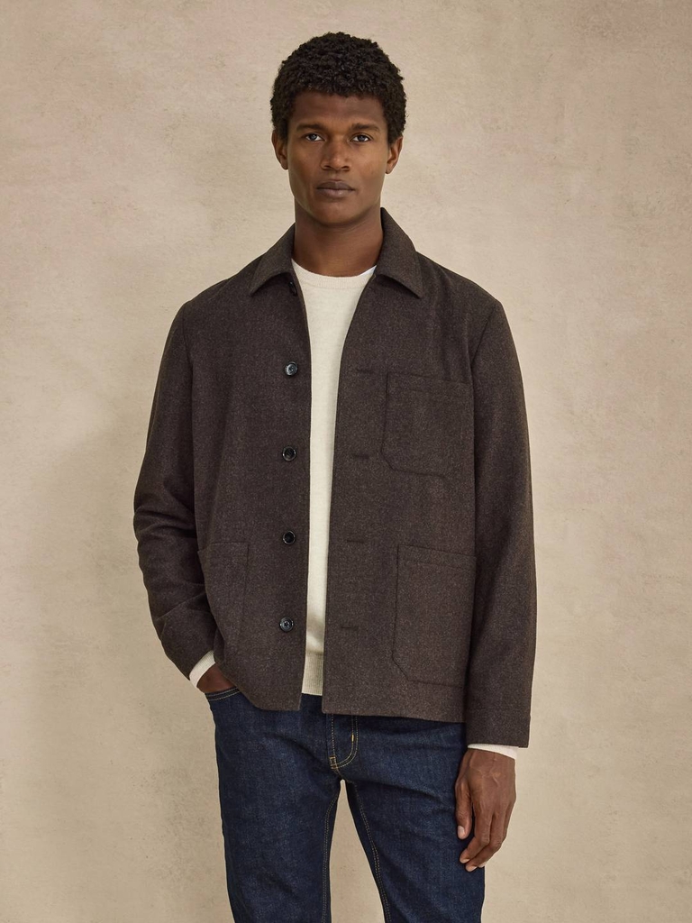 mörkbrun overshirt