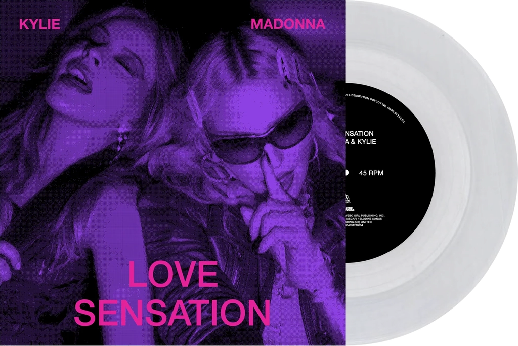 madonna & kylie – love sensation (7’’ vinyl)