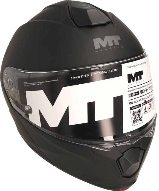 flip-up hjelm mt genesis r sv matsort 2xl