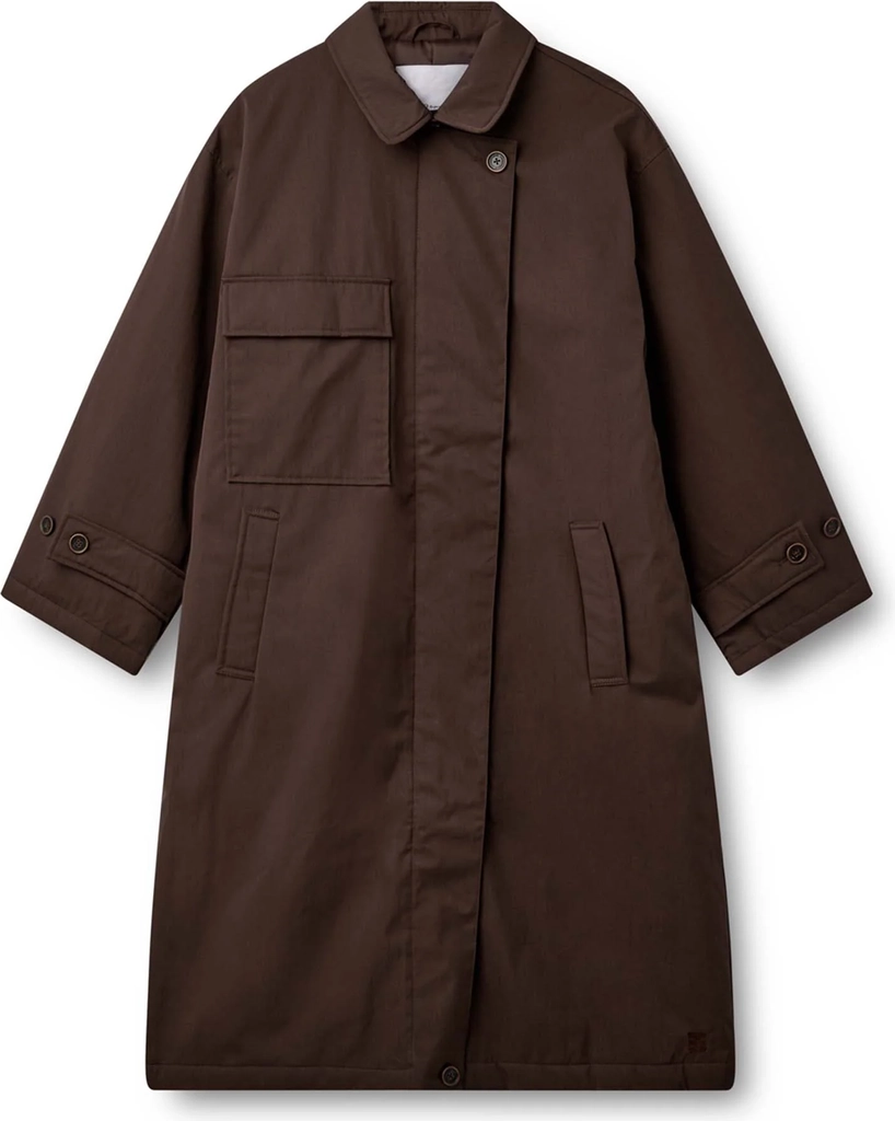 manchester - lang vandafvisende jakke i trenchcoat-look