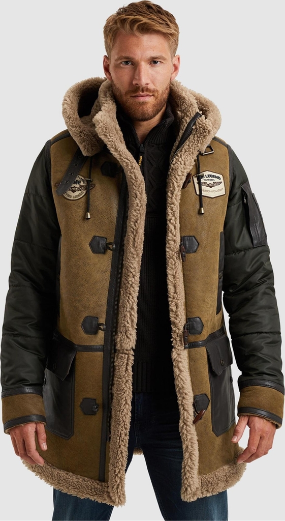 PME Legend Overgangsjakke 'Tornador leather jacket'  brun