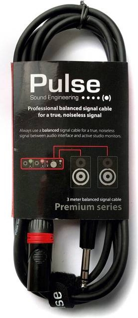 Pulse 6.3 mm Stereo Jack - XLR Male - 3m