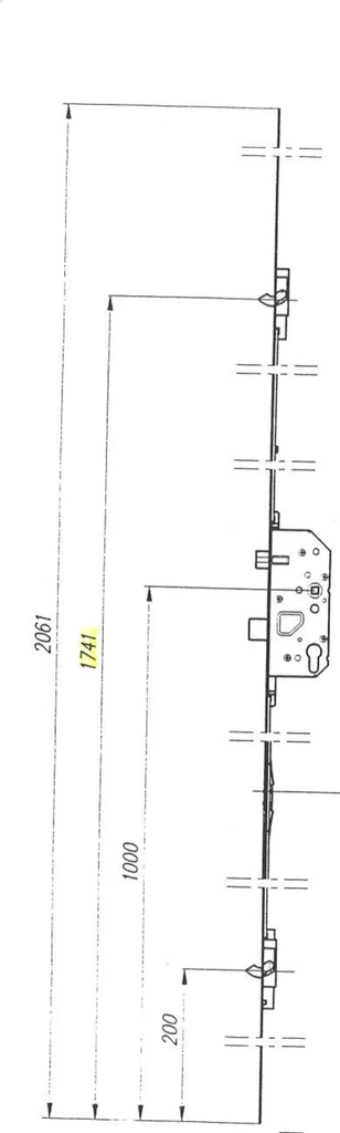 fix stanglås 6151 2620 venstre (rationel)