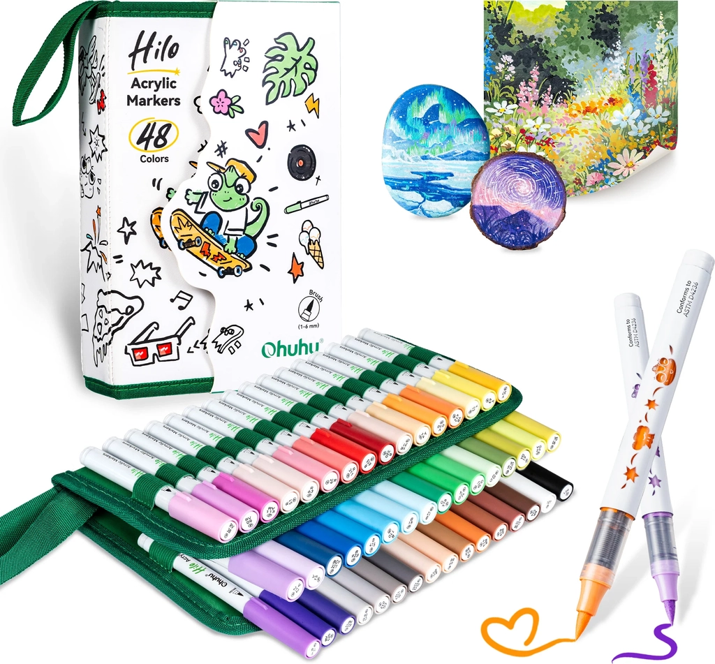 ohuhu hilo series direct-ink acrylic paint markers