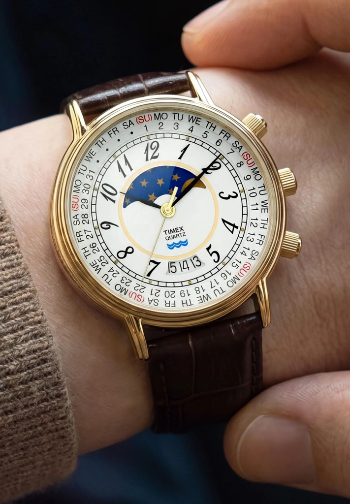 timextimex 1990 moon phase reissue - ure - brown