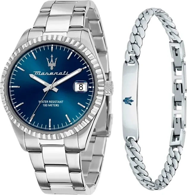 Maserati Giftset MRJM0001 43 mm Quartz Mineralglas