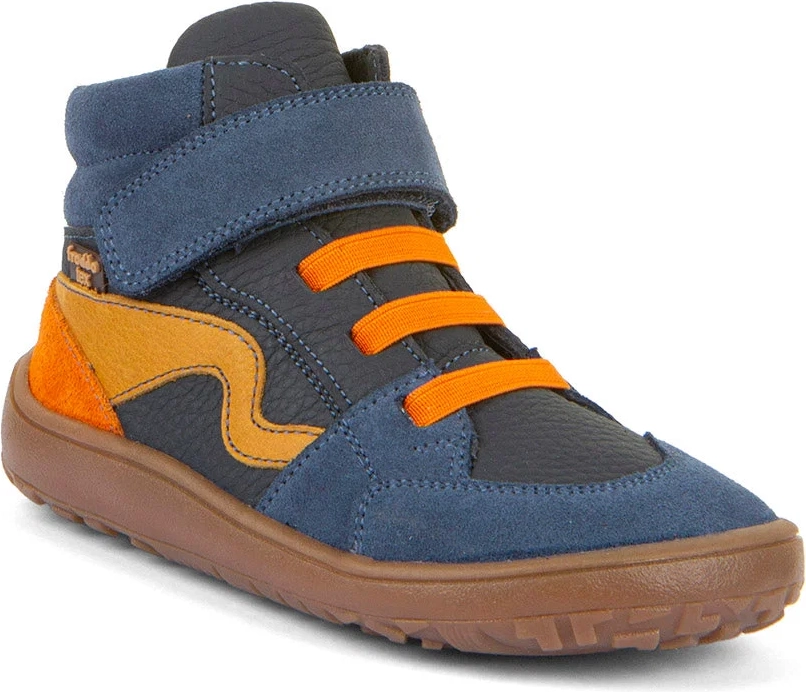 froddo barfodssko til børn, høje, tex go denim orange