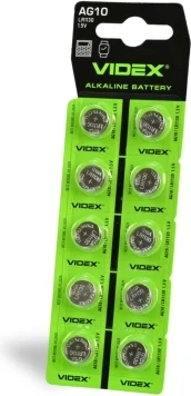 Videx AG10 LR1130 Alkaline Batteri 10 Stk