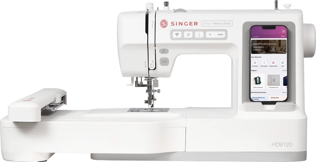 singer® smart heavy duty 9120™ sewing and embroidery machine (pre-order)