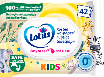 fugtigt toiletpapir kids - 42 stk.