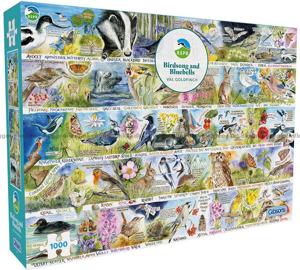 goldfinch: naturens mangfoldighed, 1000 brikker