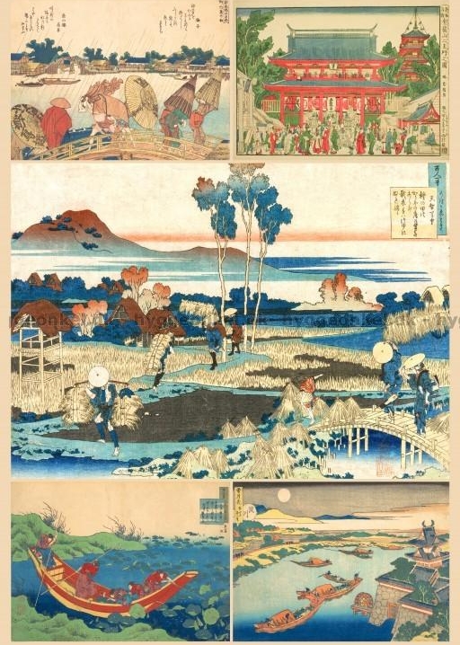hokusai, 1000 brikker
