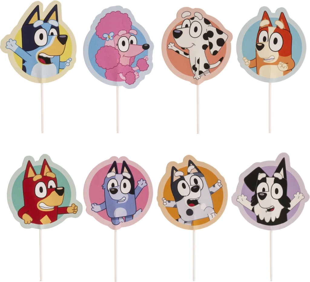 cake topper bluey - 16stk