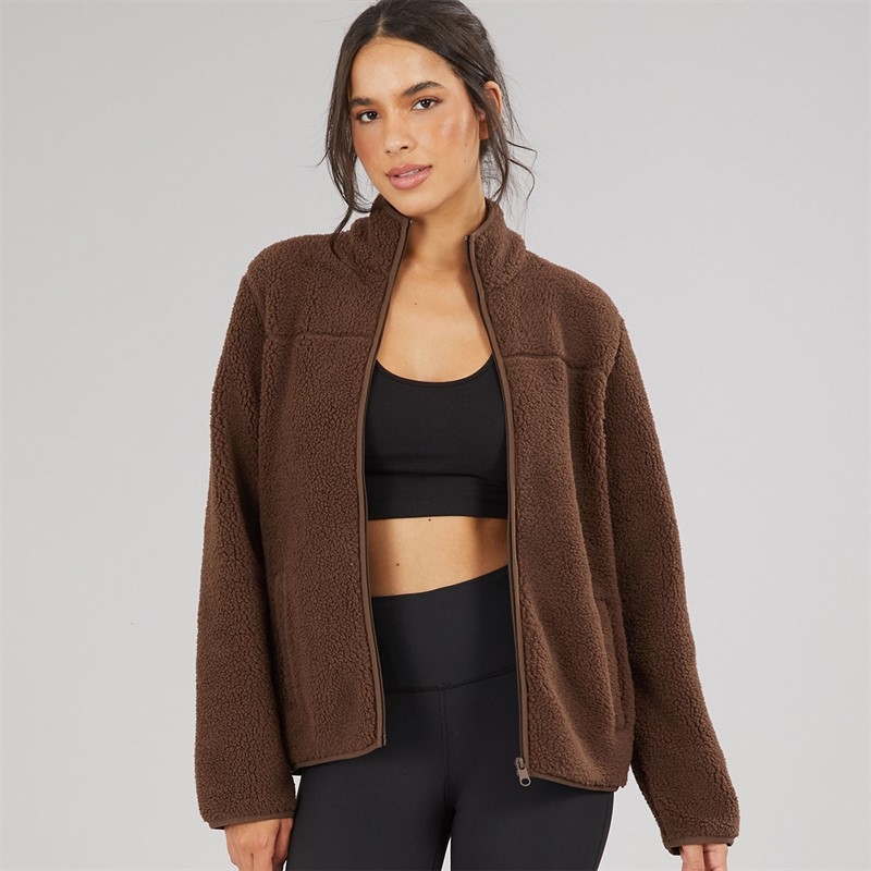 jj rebel dame mary fleece chocolate brown
