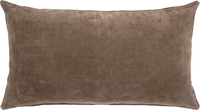Cozy Living Velvet Soft Gable Cushion Cover Pudebetræk Grå, Brun