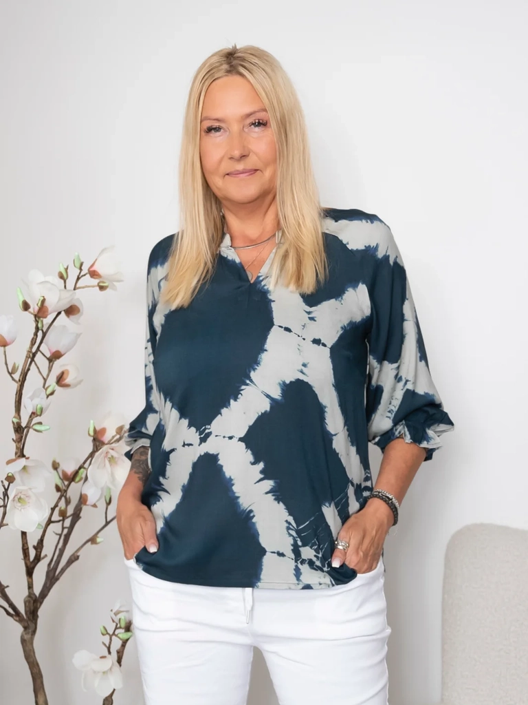 ofelia vondra blouse blue