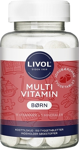 Livol Multivitamin Børn Jordbær - 150 stk - Livol