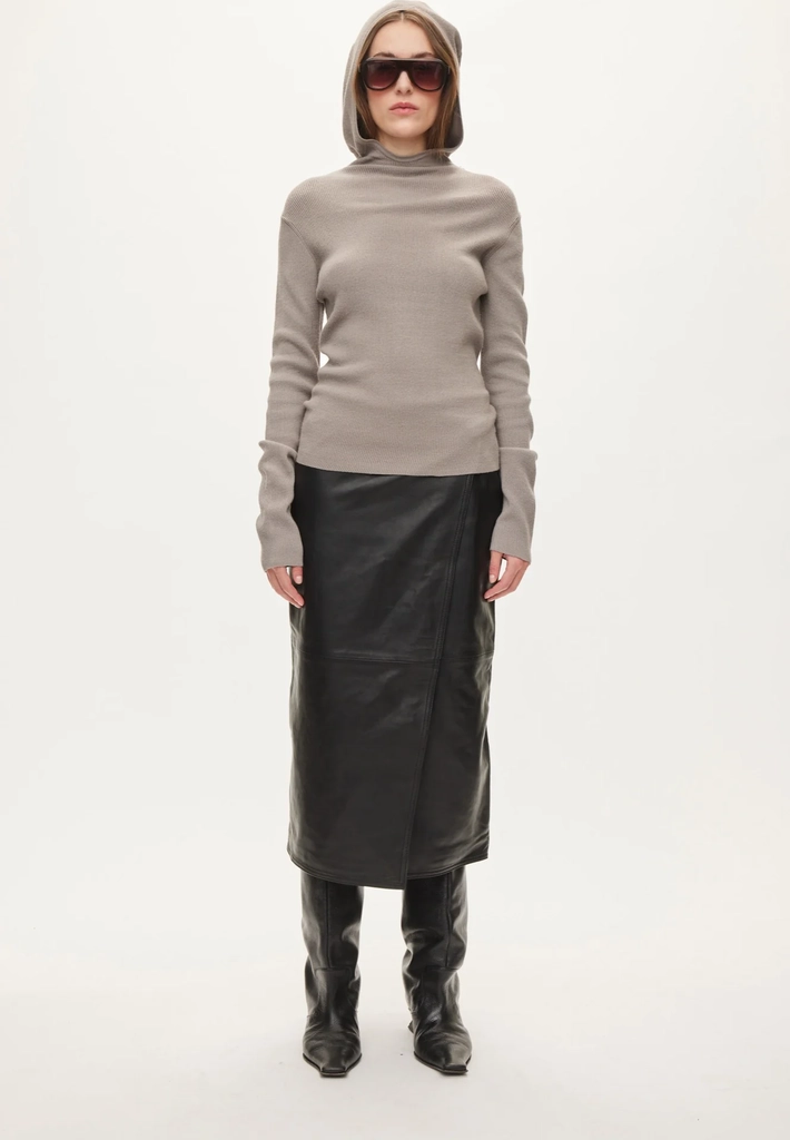 alanis hood knit