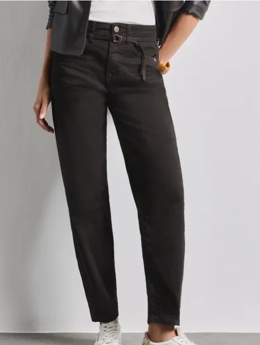 karlie barrel high waist - brown washed