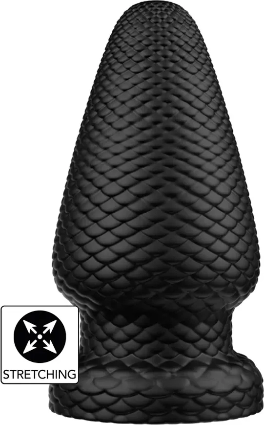 Hidden Desire Extreme Giant Dragon Butt Plug PVC Black