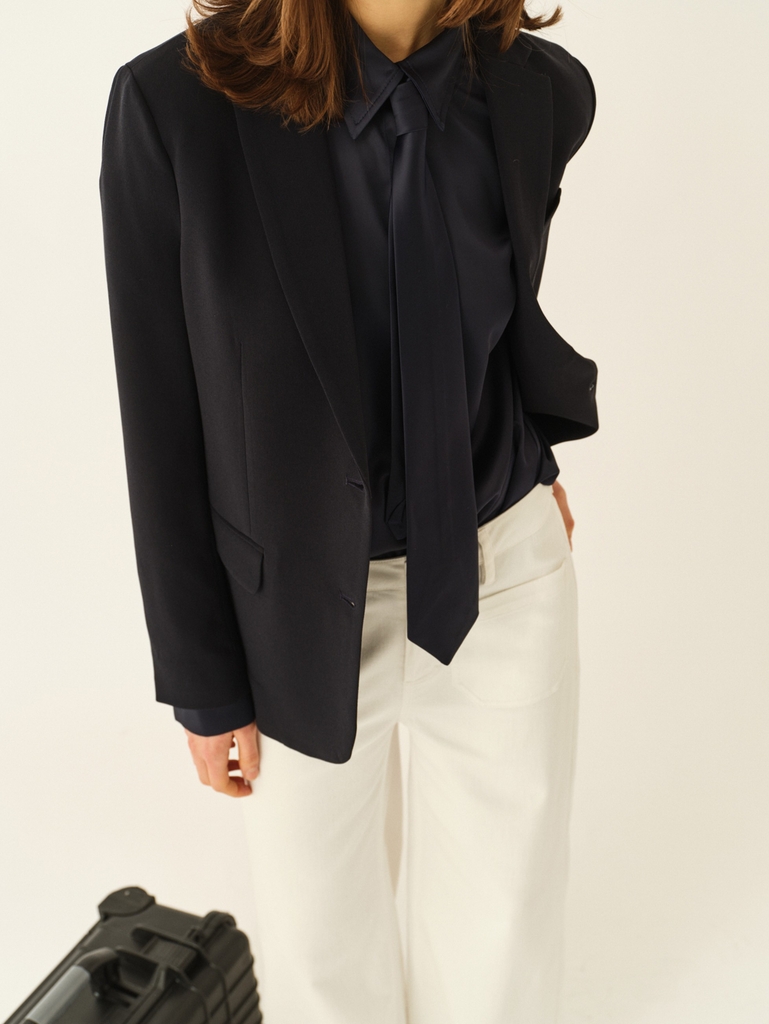 Designers Remix Cazandra Blazer Kvinde Blå Blazere Str 34 - hos Magasin