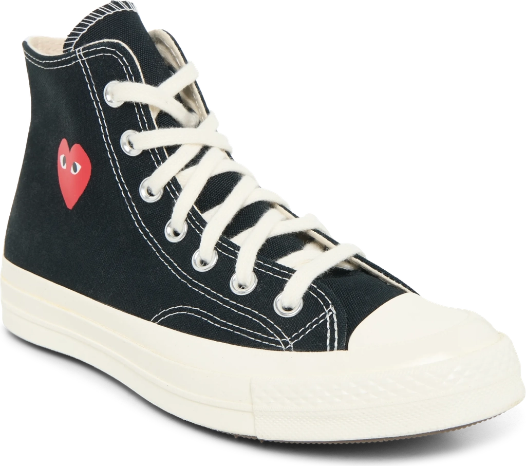 Comme des Garçons Play Converse High Top Sneakers - Black - 38