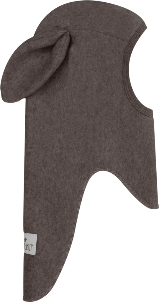 huttelihut brown melange elefanthue ears bomuld fleece