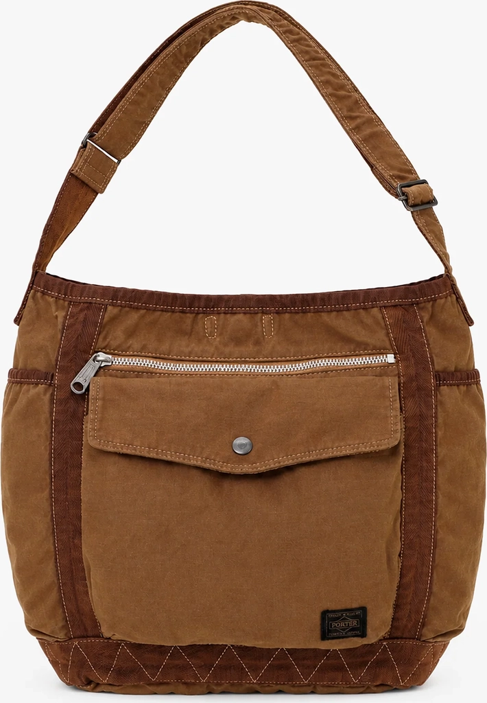 crag shoulder bag l in coyote