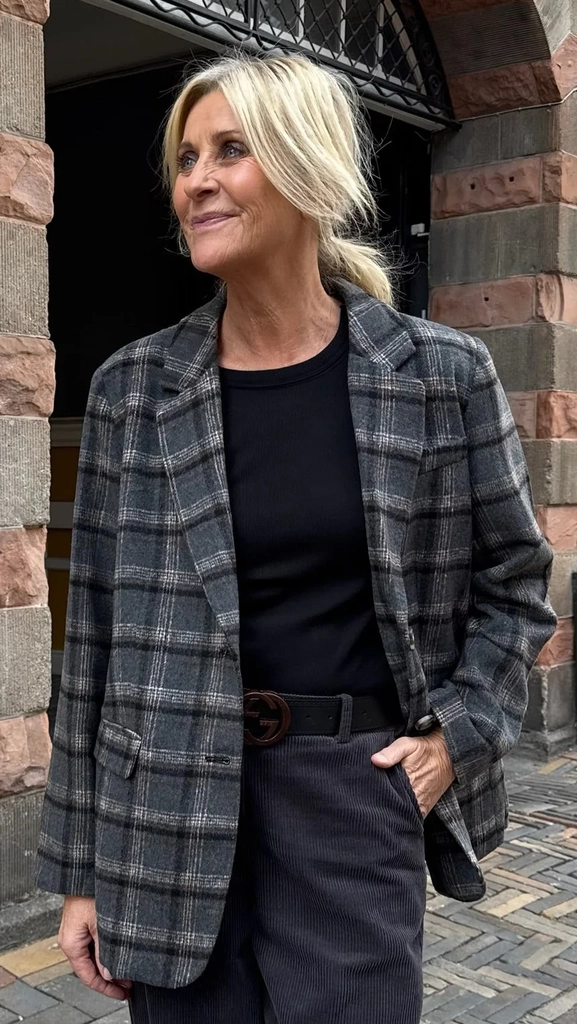 Freequent Blazer Jakke Mørkegrå