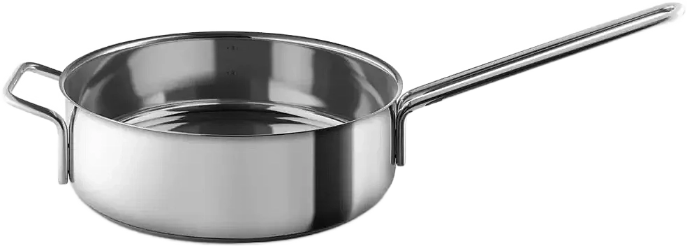 Eva Trio Stainless Steel Sauté Pan 24 Cm - POLISHED STEEL - Ø 24  cm
