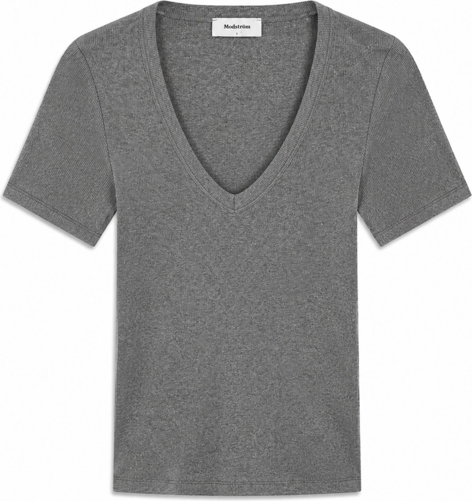 igormd v-neck t-shirt - dark grey melange