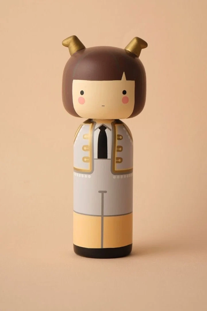 kokeshi stjernetegnsfigur - tyren
