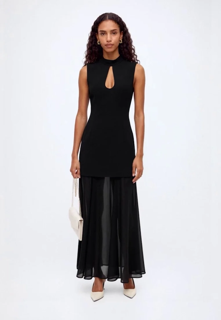 PEARL HIGH NECK UNDERLAY - Maxikjoler - black
