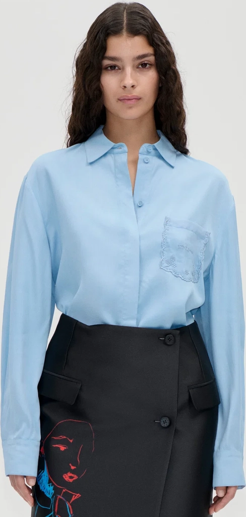 Stine Goya Oversized Shirt - Sky Blue