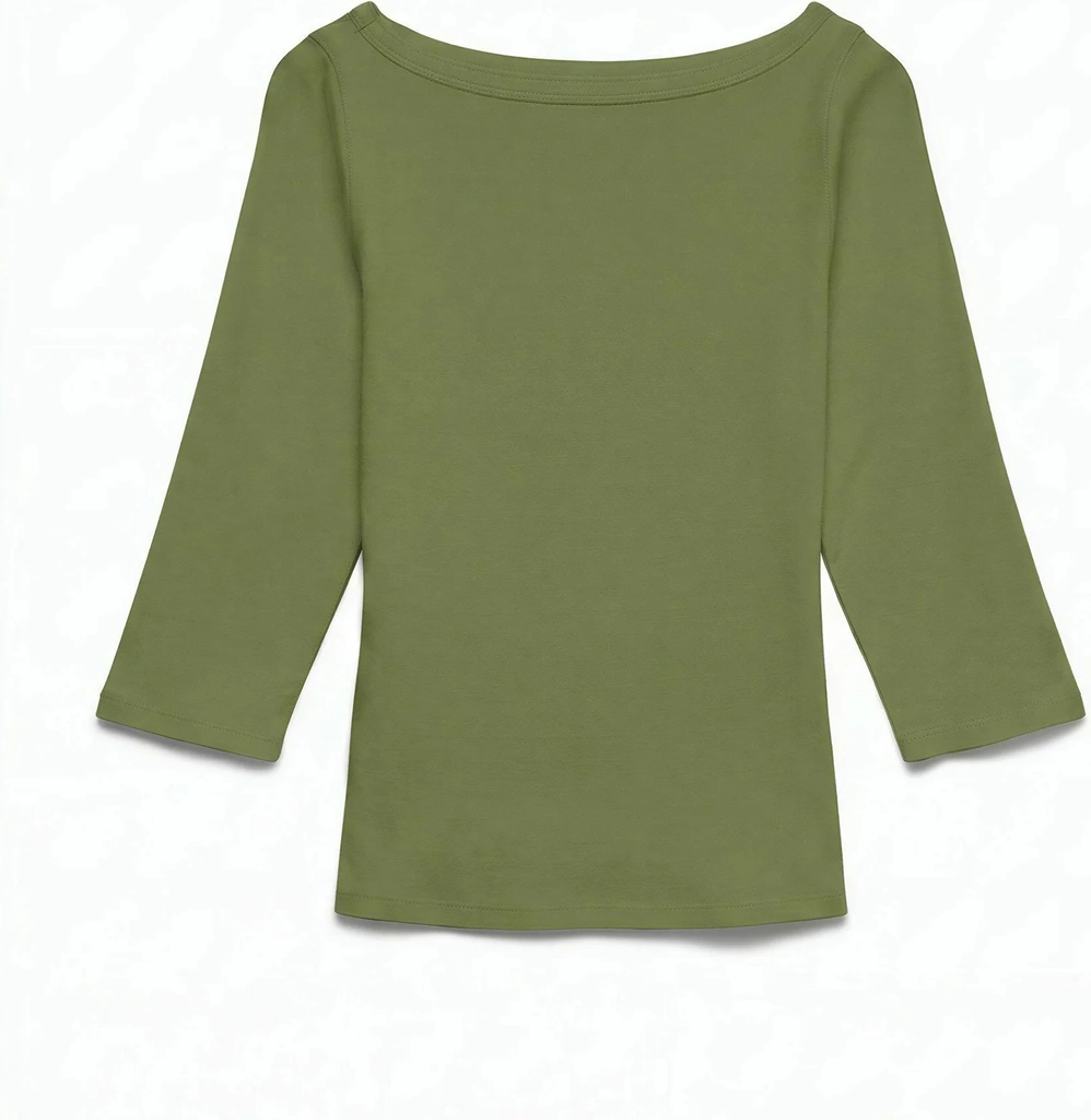 vero modat-shirt awthea top - langærmet t-shirt - calliste green