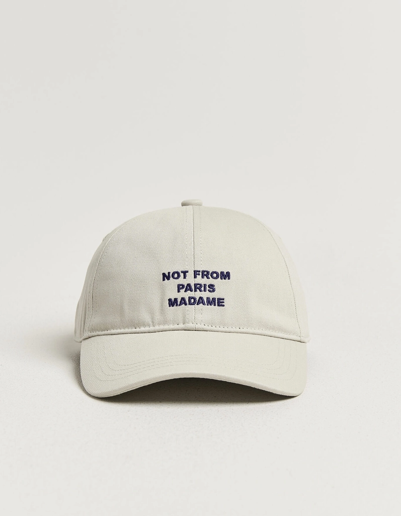 drôle de monsieur slogan baseball cap grey