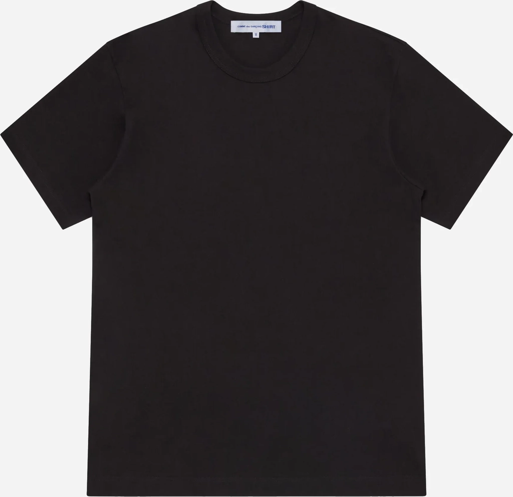neck logo t-shirt black