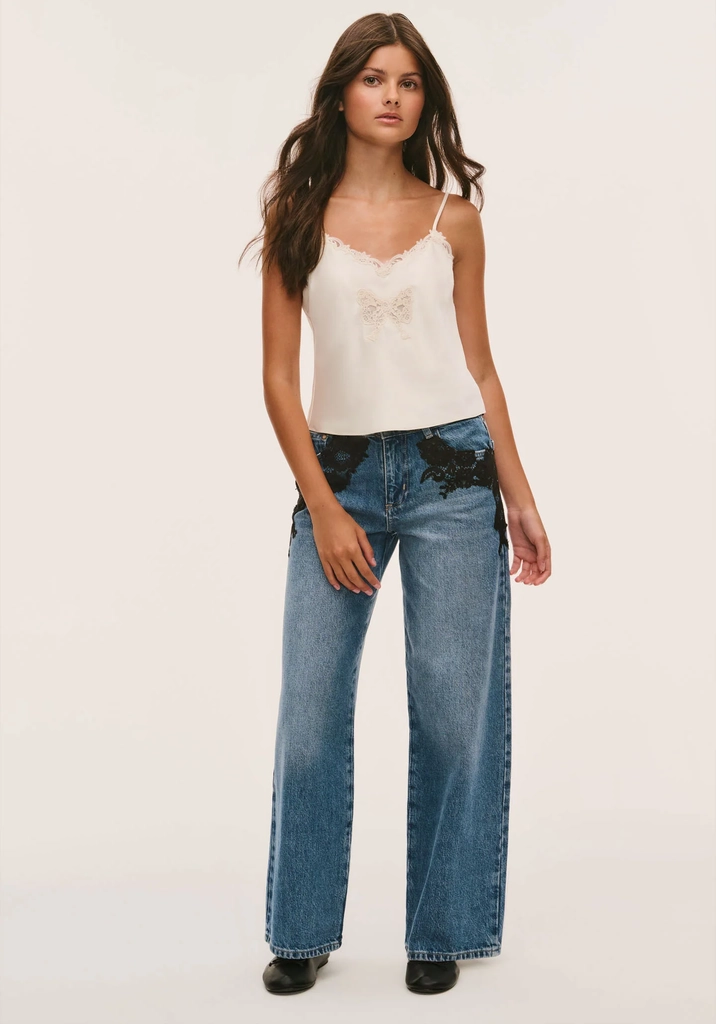 tween romelle lace appliqué jeans
