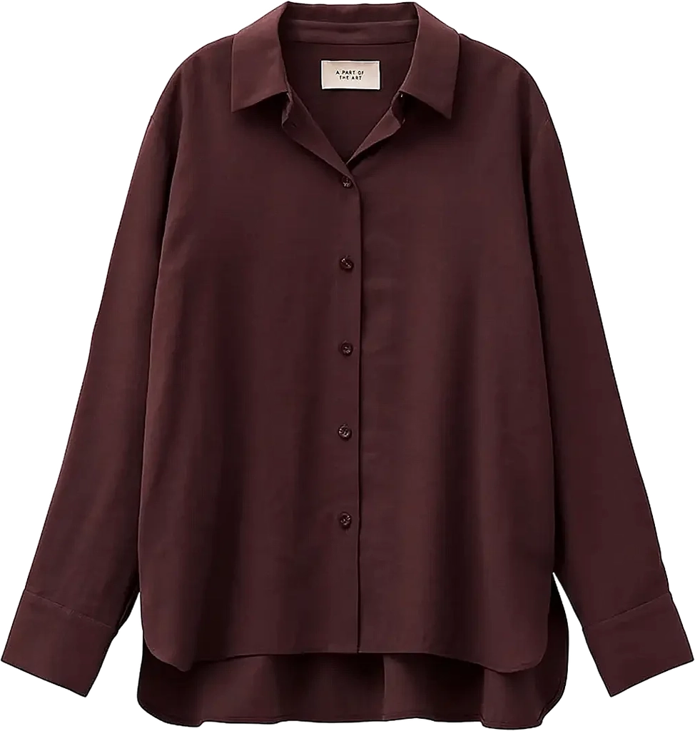 A Part Of The Art Daily Shirt - Burgundy - XS