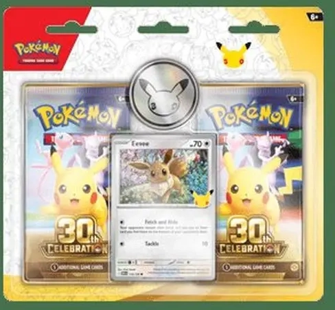 Pokemon 30th Celebration: Eevee 2-Pack Blister