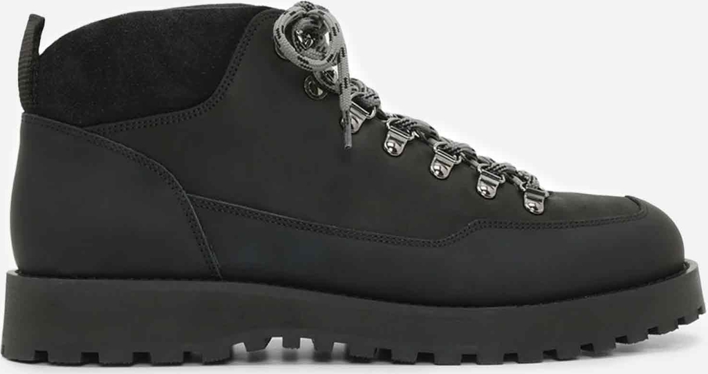 dune mid boots black crazy horse leather