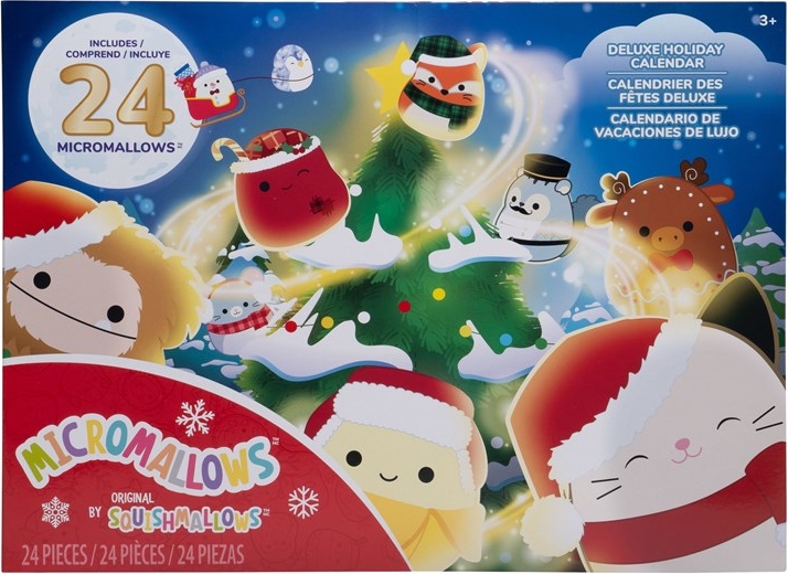 squishmallows micromallows 6 cm plush 24 pack holiday calendar 2026