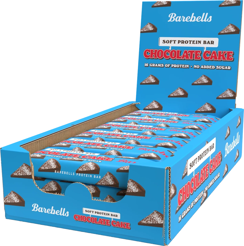 barebells soft protein bar - chocolate cake (12x55g)