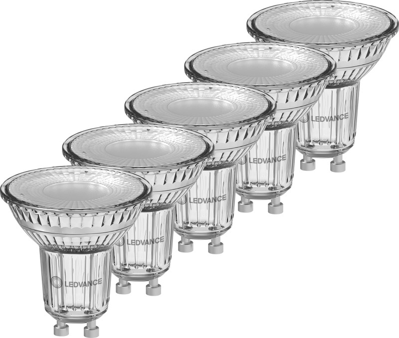 LEDVANCE Classic GU10 Spotpære 5 Stk 4000K 3.7W 840