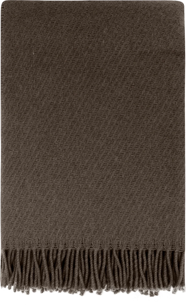 Høie of Scandinavia Falketind Pledd Sjokoladebrun - CHOCOLATE BROWN - 120X180 cm