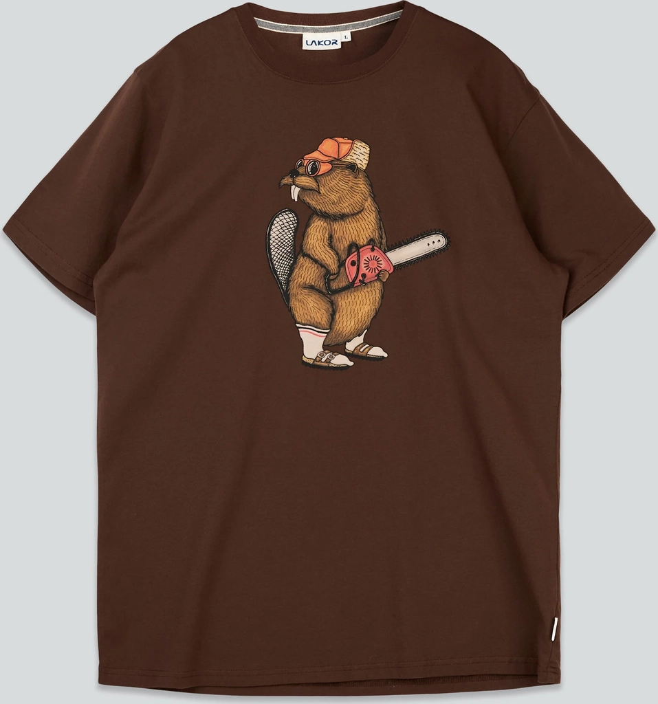 lazy lumber t-shirt - chicory coffee