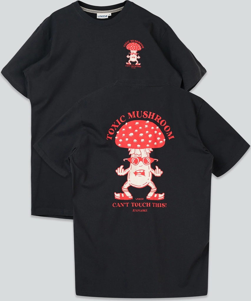 toxic mushroom t-shirt - moonless night