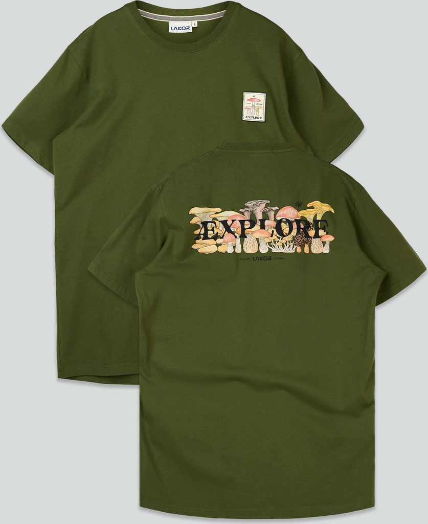 mushroom forest t-shirt - riffle green