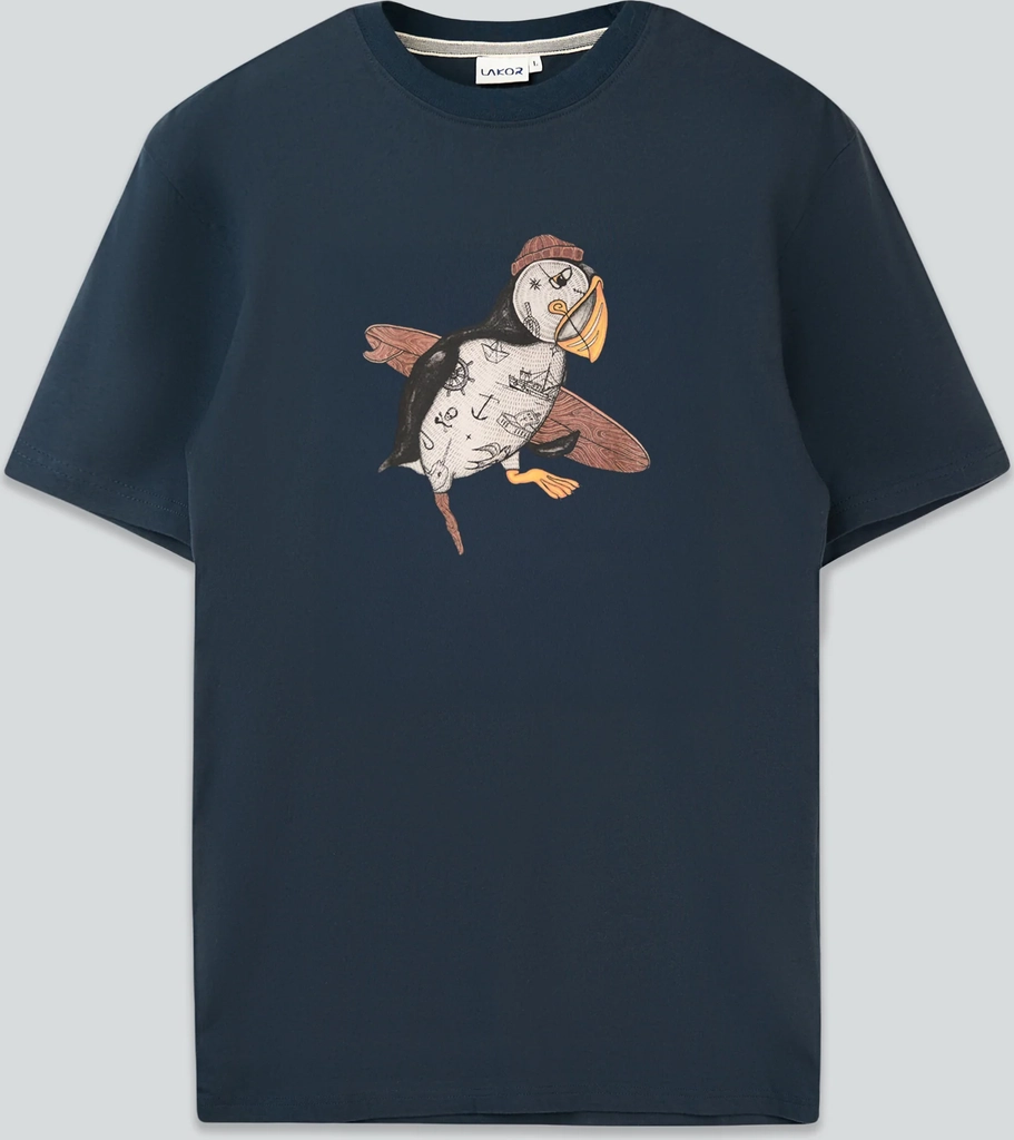 sea parrot surf t-shirt - blueberry