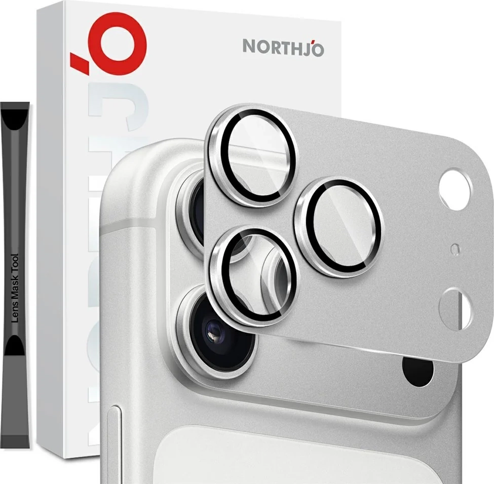 Northjo iPhone 18 Pro Kameralinsebeskyttelse Grå